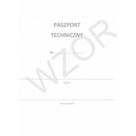 Paszport Techniczny
