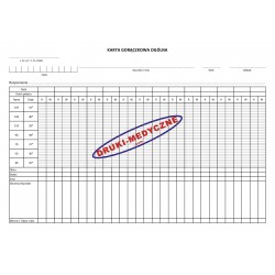 Karta gorączkowa ogólna