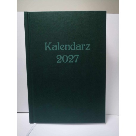 KALENDARZ DZIENNY 2027, KALENDARZ KSIĄŻKOWY 2027, TERMINARZ DZIENNY KSIĄŻKOWY 2027 - WEEKENDY NA 2 STRONACH