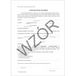 ORZECZENIE LEKARSKIE DLA STRAŻAKÓW OSP - AKTUALNE - Dz.U. poz. 828