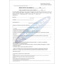 ORZECZENIE LEKARSKIE DLA POLICJANTÓW - AKTUALNE - Dz. U. z 2024 r. poz. 145 z późn. zm.