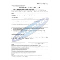 ORZECZENIE LEKARSKIE O ZDOLNOŚCI / NIEZDOLNOŚCI DO PRACY NOWE - AKTUALNE - Dz. U. z 2025 r. poz. 277